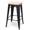 Nolan Tolix Barstool with Wooden Seat