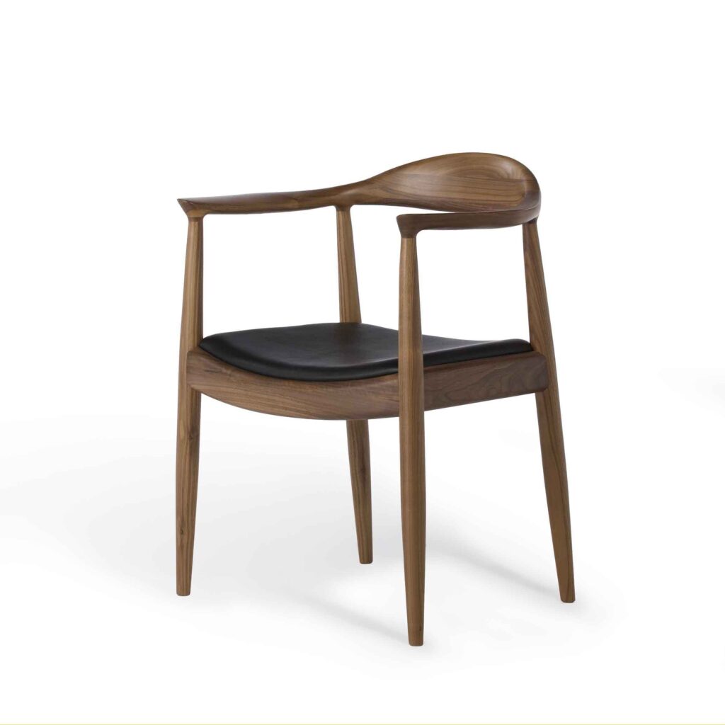 Dyna Wooden Dining Chair with Arm | UAE Furniture and Furnishing