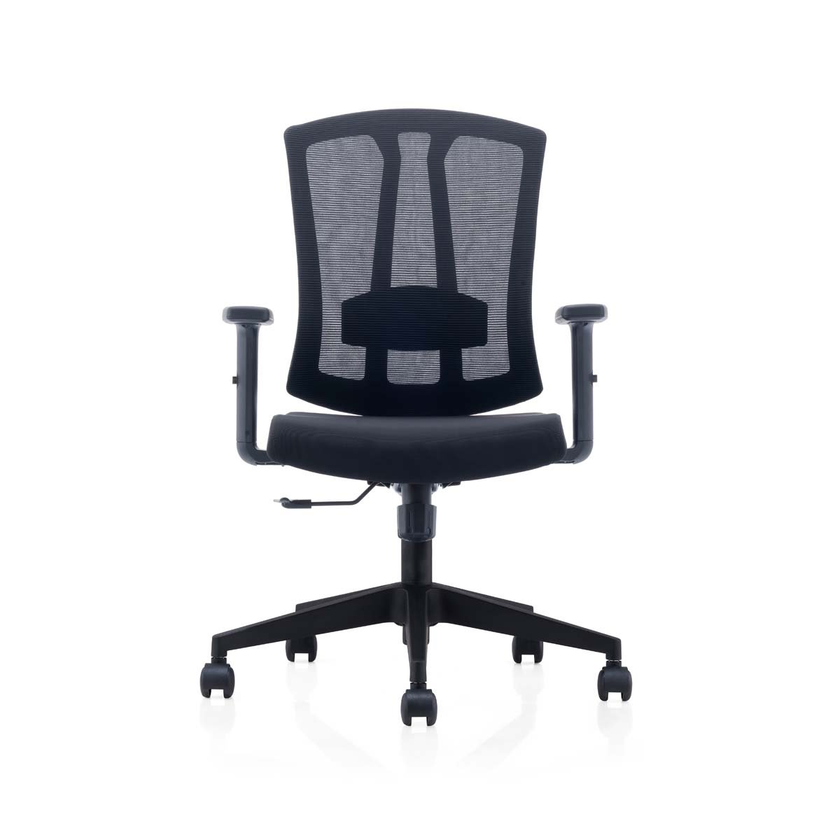 Alis Medium Back Chair with Black Base (1)