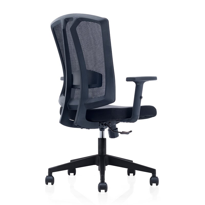 Alis Medium Back Chair with Black Base 2