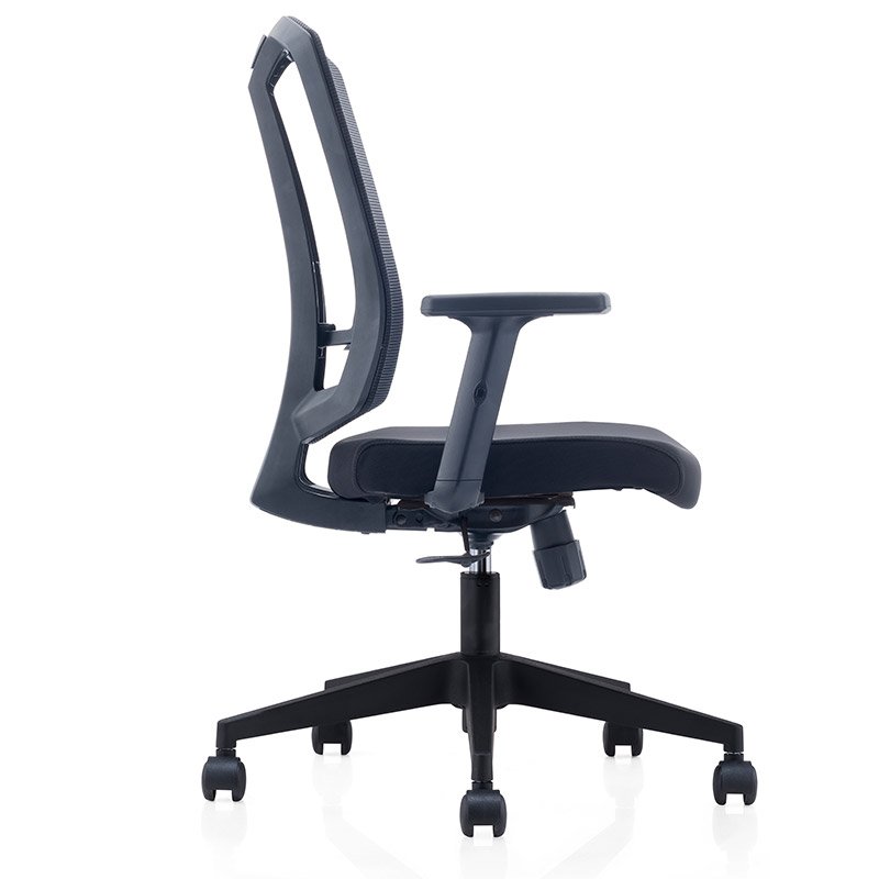 Alis Medium Back Chair with Black Base 4