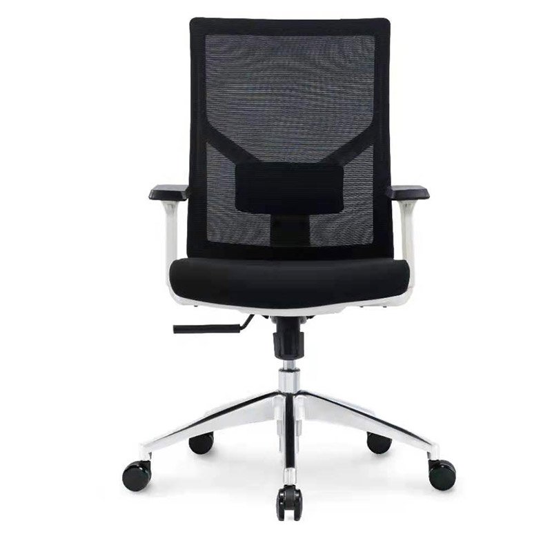 Libero White Medium Back Chair