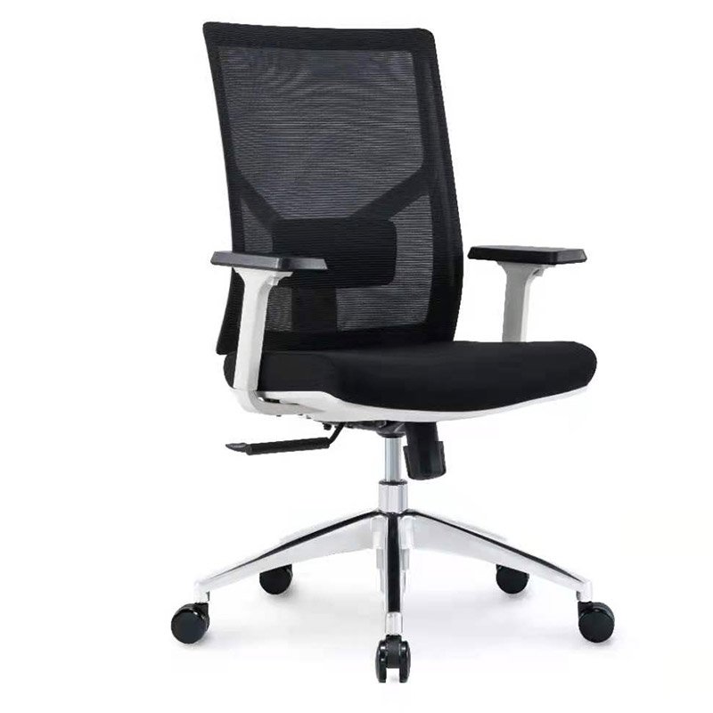 Libero White Medium Back Chair2