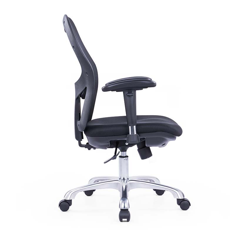 Liam Black Fabric Medium Back Office Chair 3